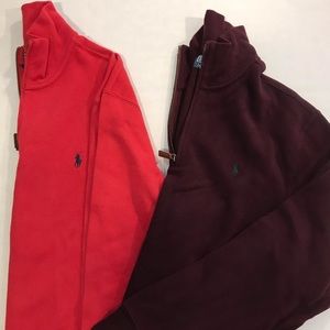 Bundle of two Polo by Ralph Lauren quarter zips